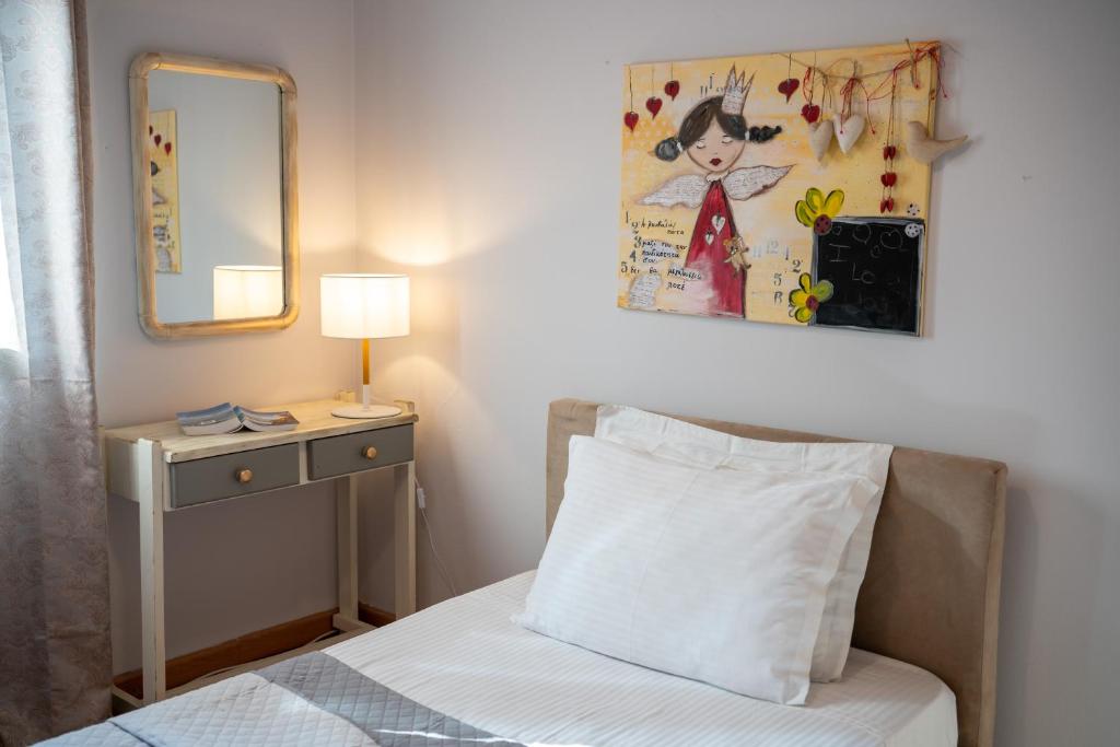 Postel nebo postele na pokoji v ubytování Meleva Home