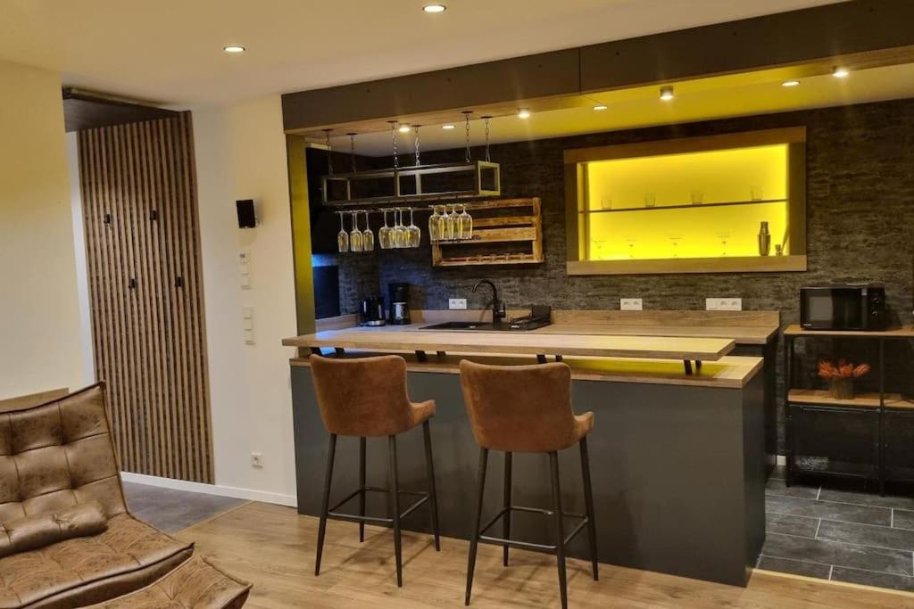 Lounge atau bar di Ferienhaus Strandschnecke