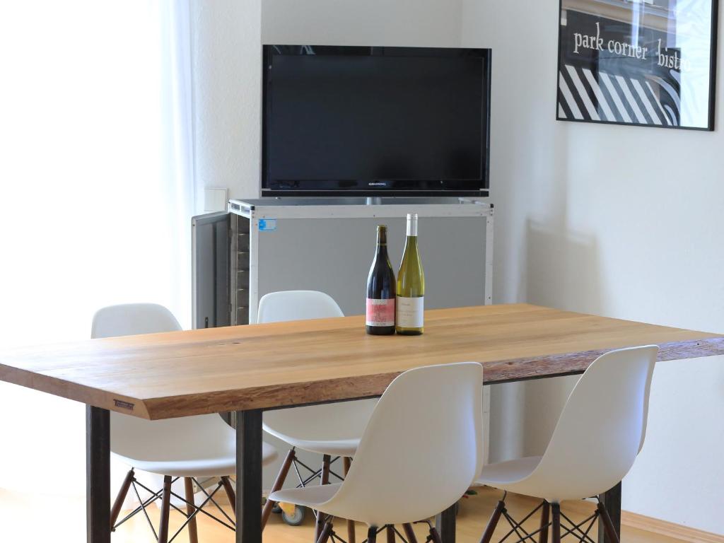 TV a/nebo společenská místnost v ubytování apartment-S Sonnenrain