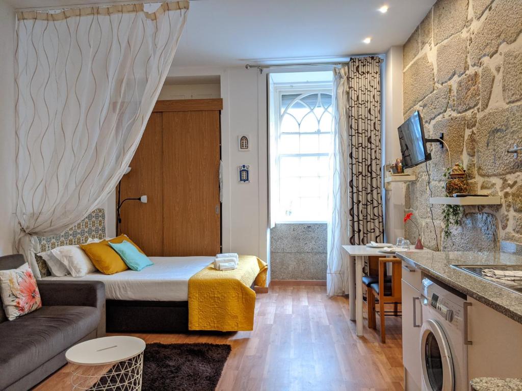 Porto memory-Stone house - Studio With Sofa Bed