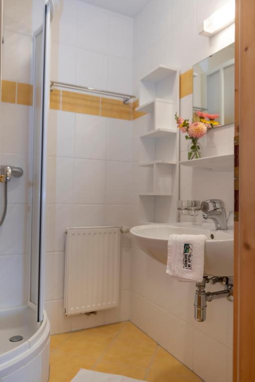 Kúpeľňa v ubytovaní Hartlhof Urlaub am Baby- und Kinderbauernhof