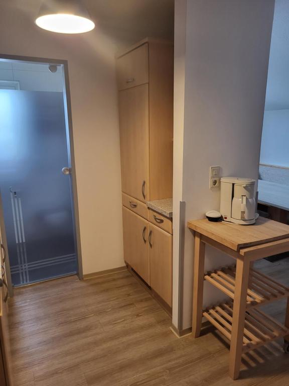 Kuchyň nebo kuchyňský kout v ubytování Haus Ortsblick
