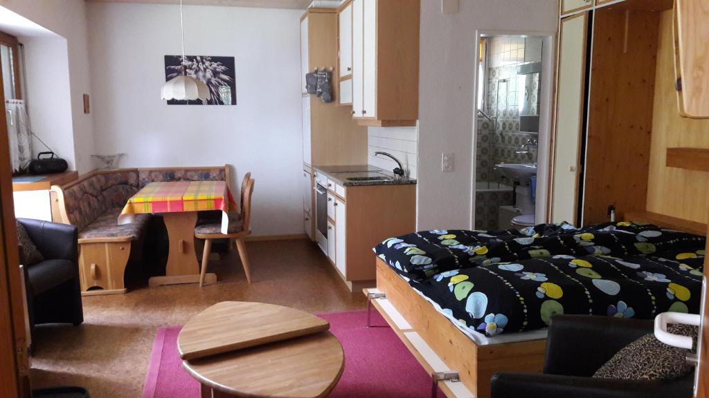 Kuchyň nebo kuchyňský kout v ubytování Chalet Steffen
