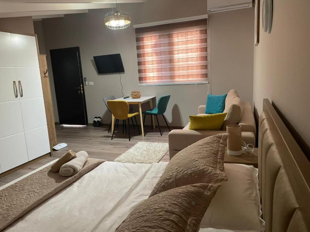 Posezení v ubytování Ora Apartament