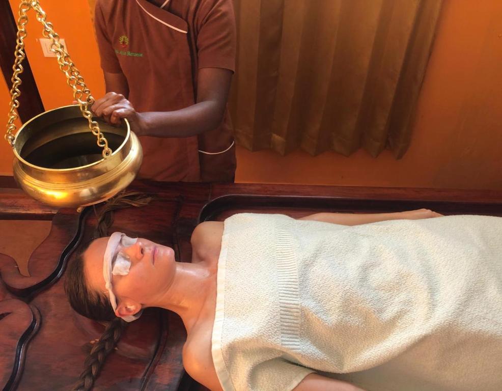 Lázně a/nebo wellness v ubytování Vajra Ayurveda and Yoga Retreat