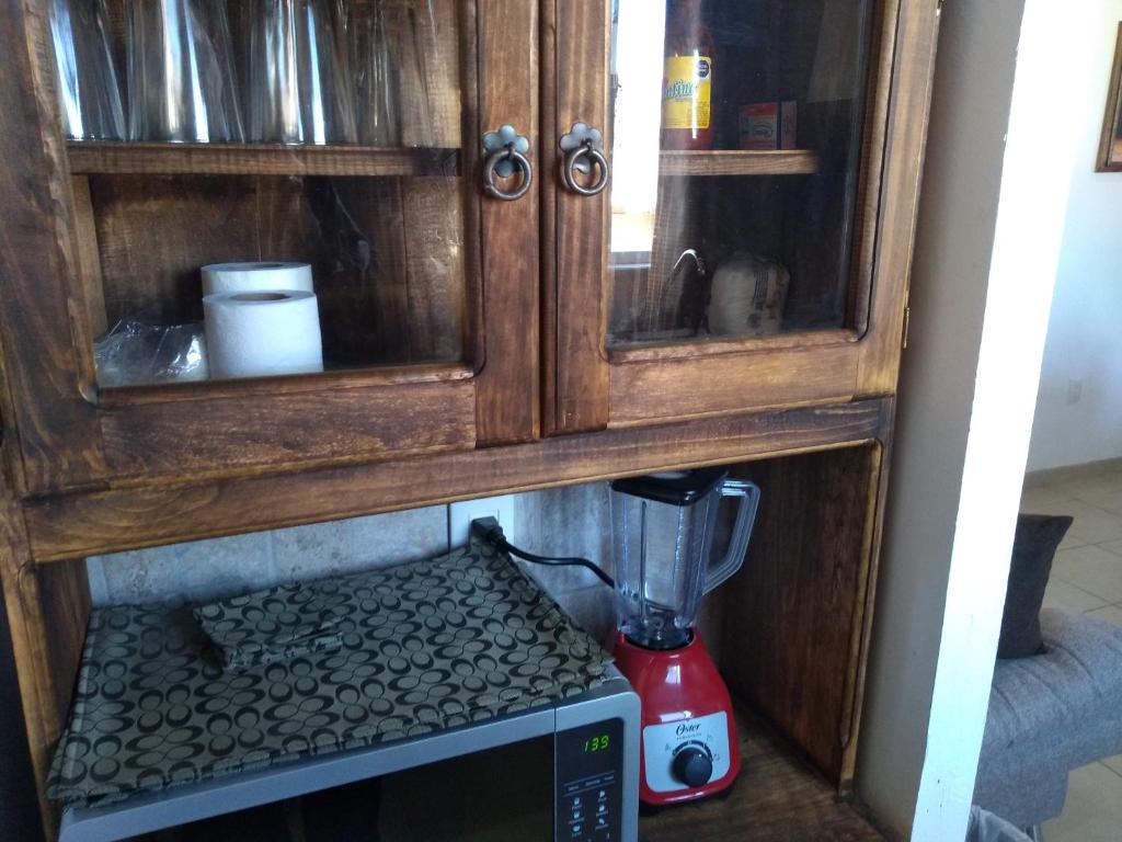 Kuchyň nebo kuchyňský kout v ubytování Casa Alebrijes