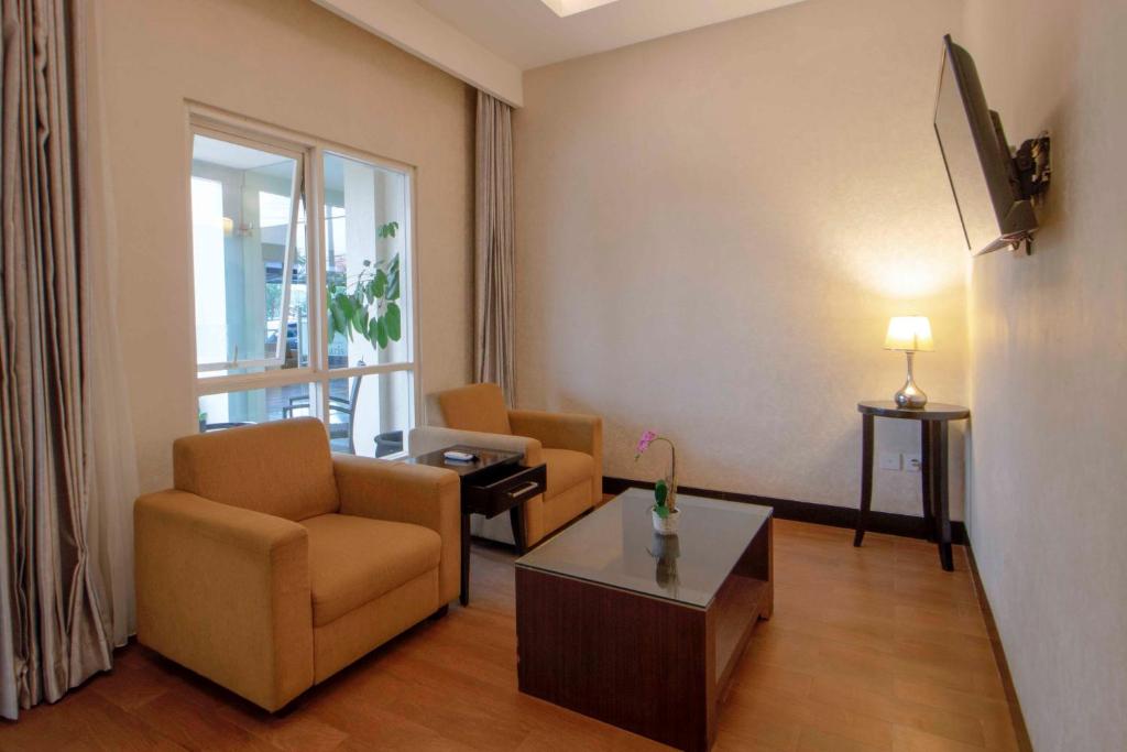 Posezení v ubytování Solaris Hotel Malang