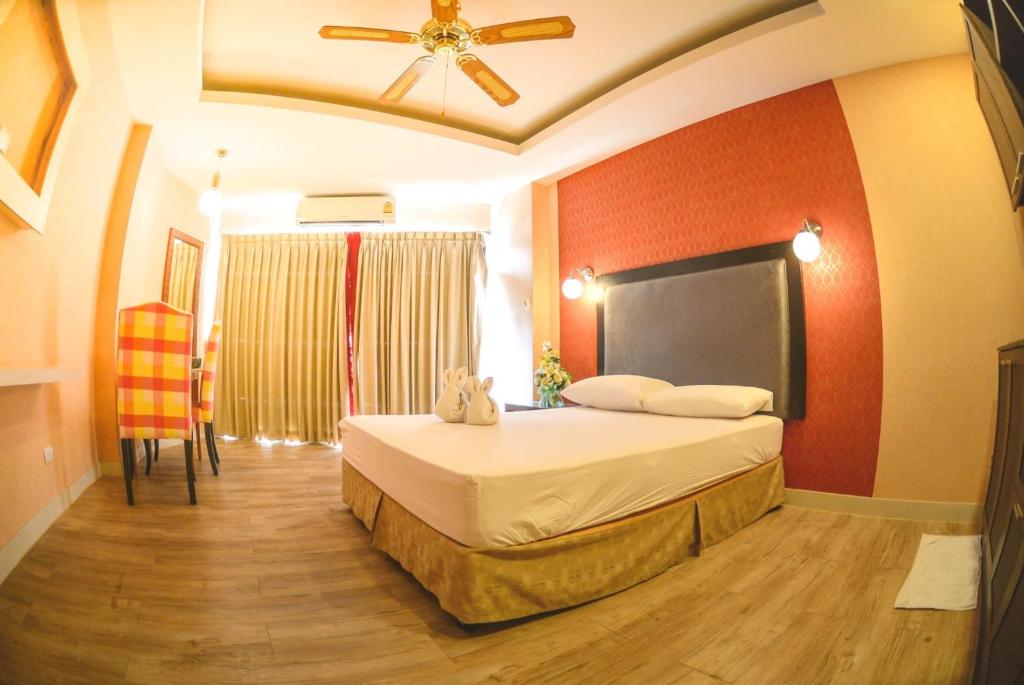 Postel nebo postele na pokoji v ubytování View Talay Condo Tamnak