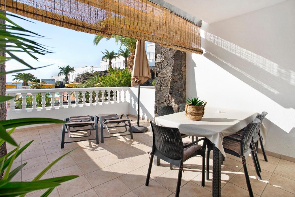 Balkón alebo terasa v ubytovaní Perla del Playa Grande