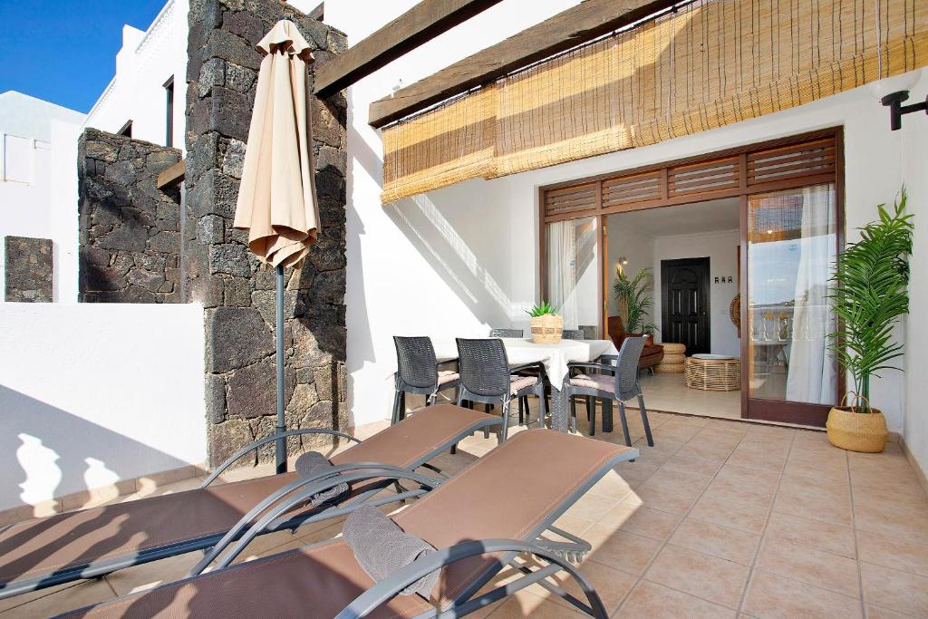 Balkón alebo terasa v ubytovaní Perla del Playa Grande