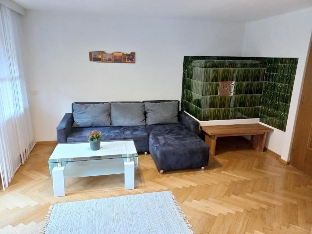 Posezení v ubytování Ferienwohnung Stelzis