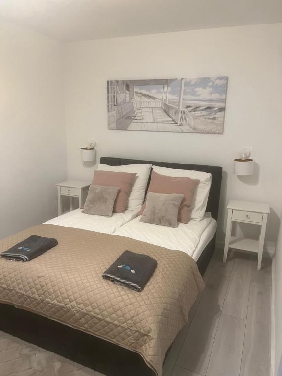 Posteľ alebo postele v izbe v ubytovaní Apartamenty u Ewy - EUROS