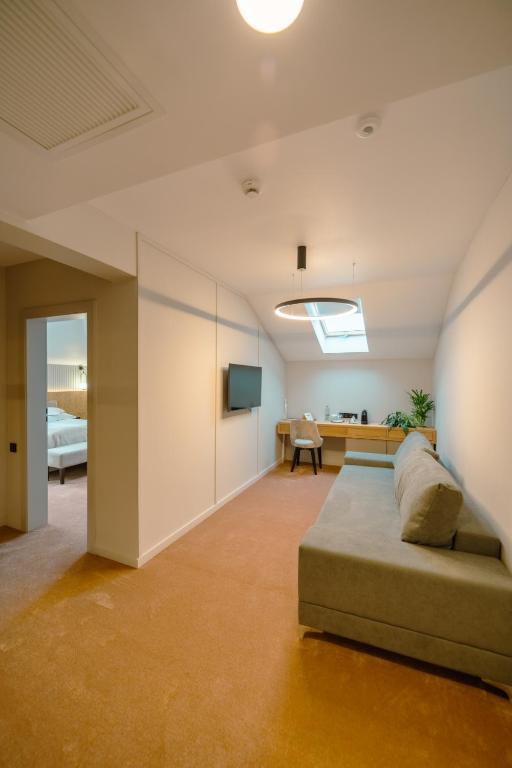 TV a/nebo společenská místnost v ubytování Crama Jelna Resort & Spa