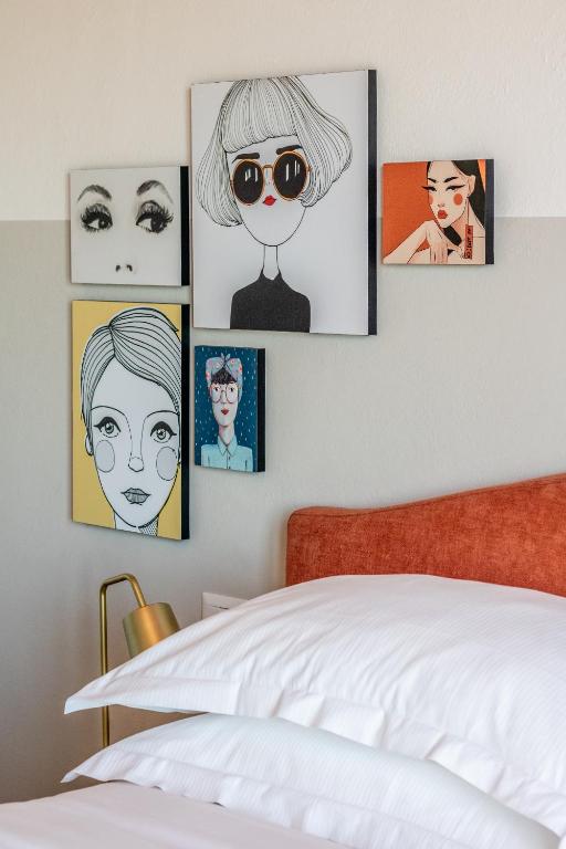 Postel nebo postele na pokoji v ubytování Lu. b&b