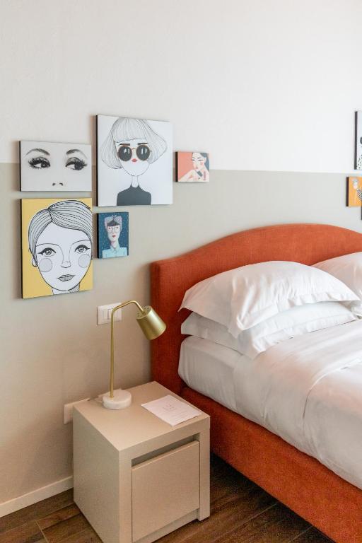 Postel nebo postele na pokoji v ubytování Lu. b&b