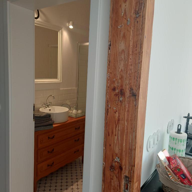 Kúpeľňa v ubytovaní Apartament w kamienicy w sercu miasta Szczecin Wały Chrobrego