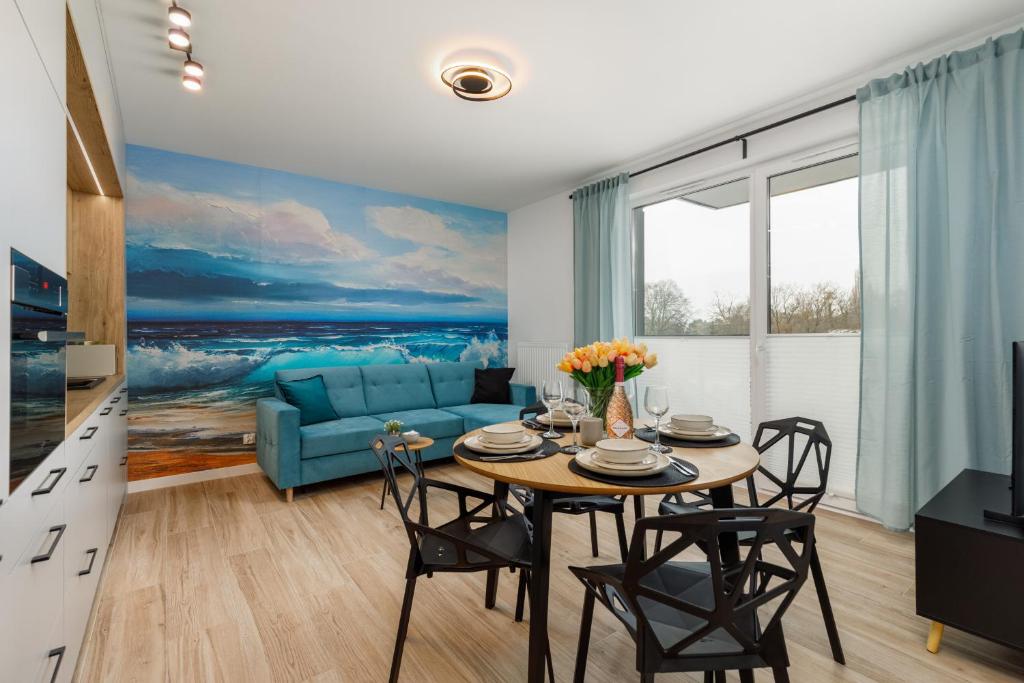 Posedenie v ubytovaní Green Square Apartments Świnoujście by Noclegi Renters