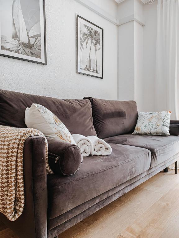 Posezení v ubytování AT Costa Blanca - cozy apartment with pool