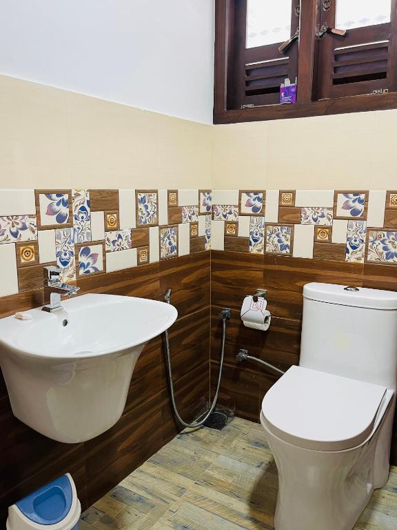 Koupelna v ubytování Ama Residence