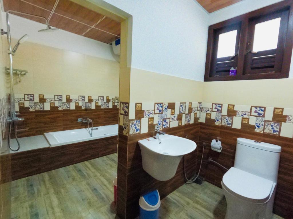 Koupelna v ubytování Ama Residence