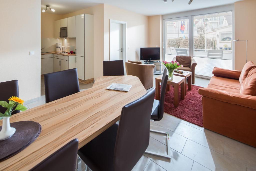Kuchyň nebo kuchyňský kout v ubytování Michels Haus Kleine Auszeit