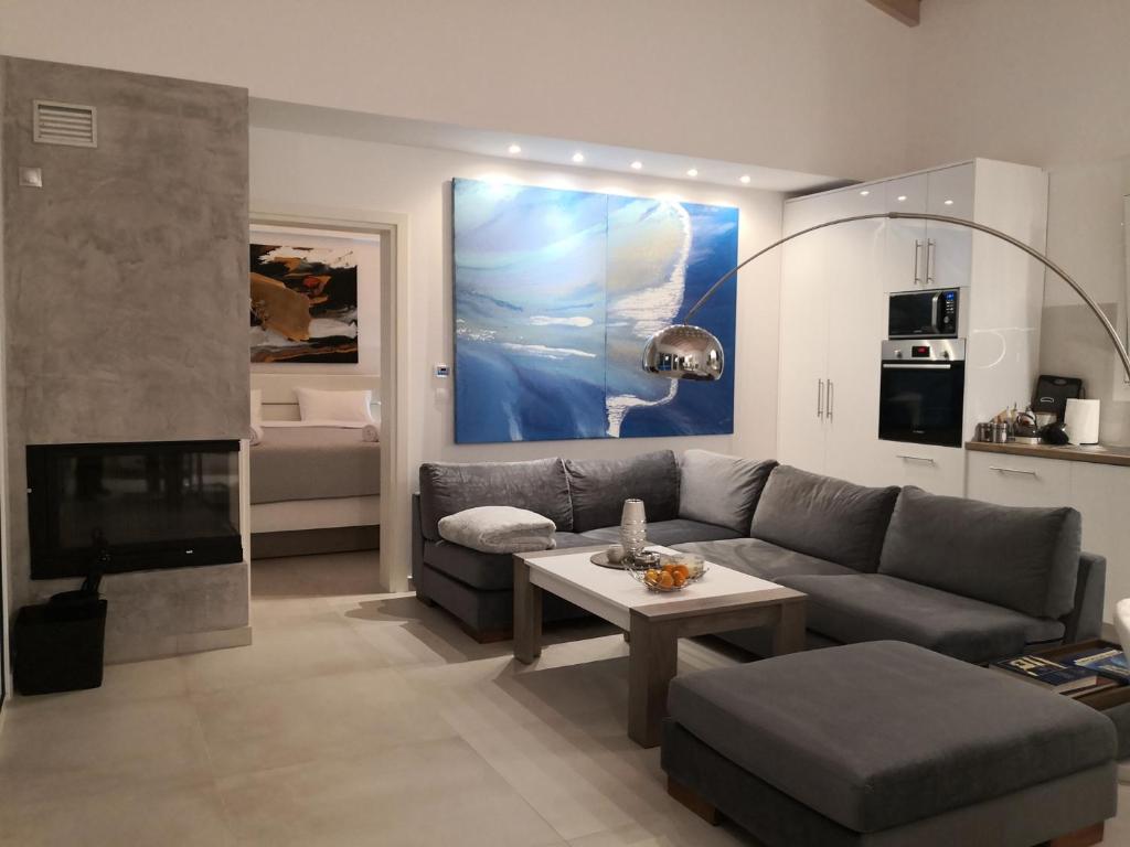 Posezení v ubytování Sunset Sea View Villa 10