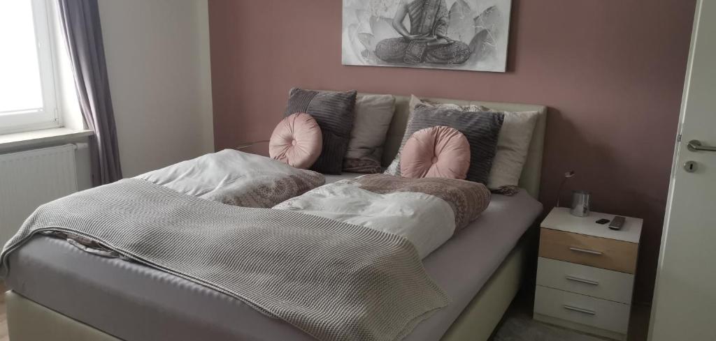 Postel nebo postele na pokoji v ubytování Rupert Pichler