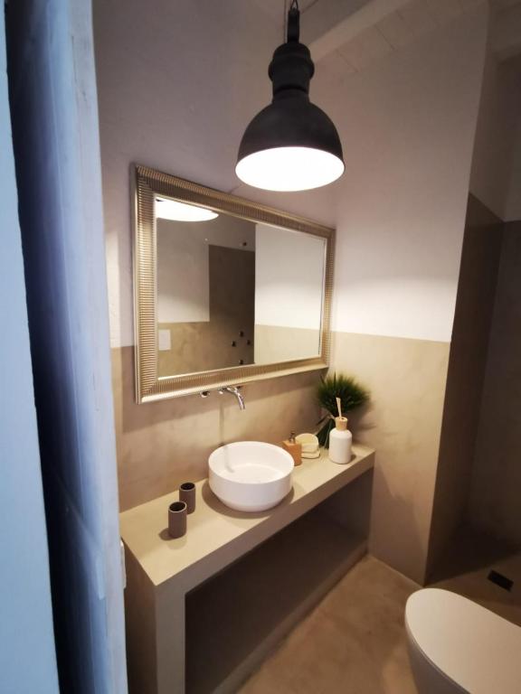 Koupelna v ubytování Masseria a libeccio