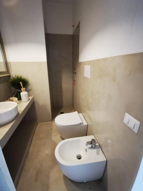 Koupelna v ubytování Masseria a libeccio