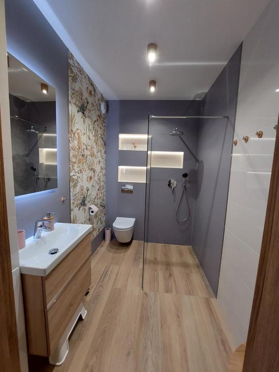 Kúpeľňa v ubytovaní Apartament Pod Papugami 2 Karpatia Resort