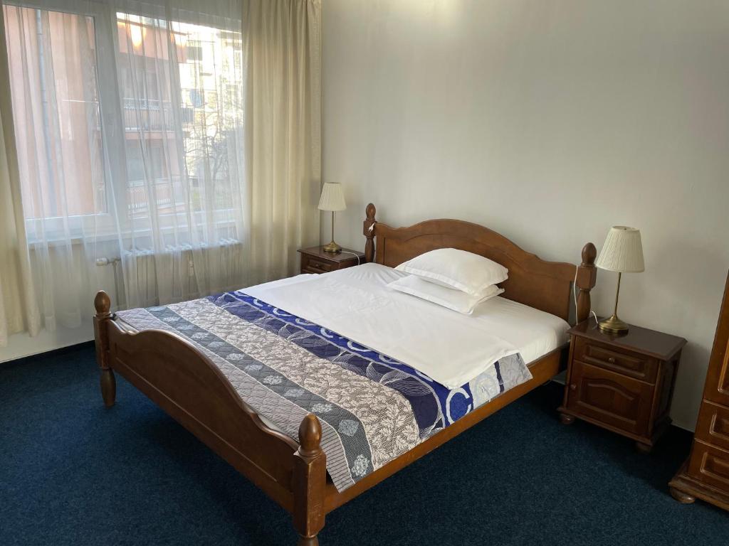 Postel nebo postele na pokoji v ubytování Hotel Rotasar