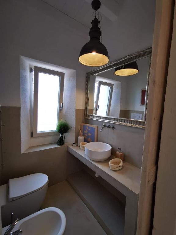 Koupelna v ubytování Masseria a libeccio