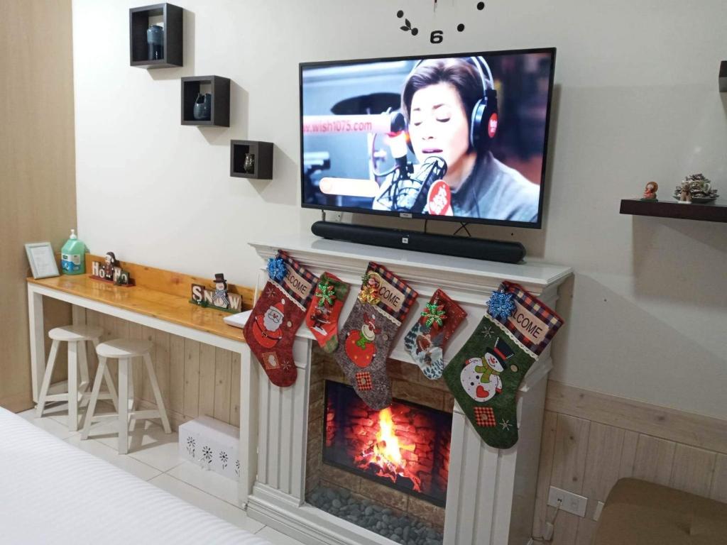 TV a/nebo společenská místnost v ubytování Sky breeze haven