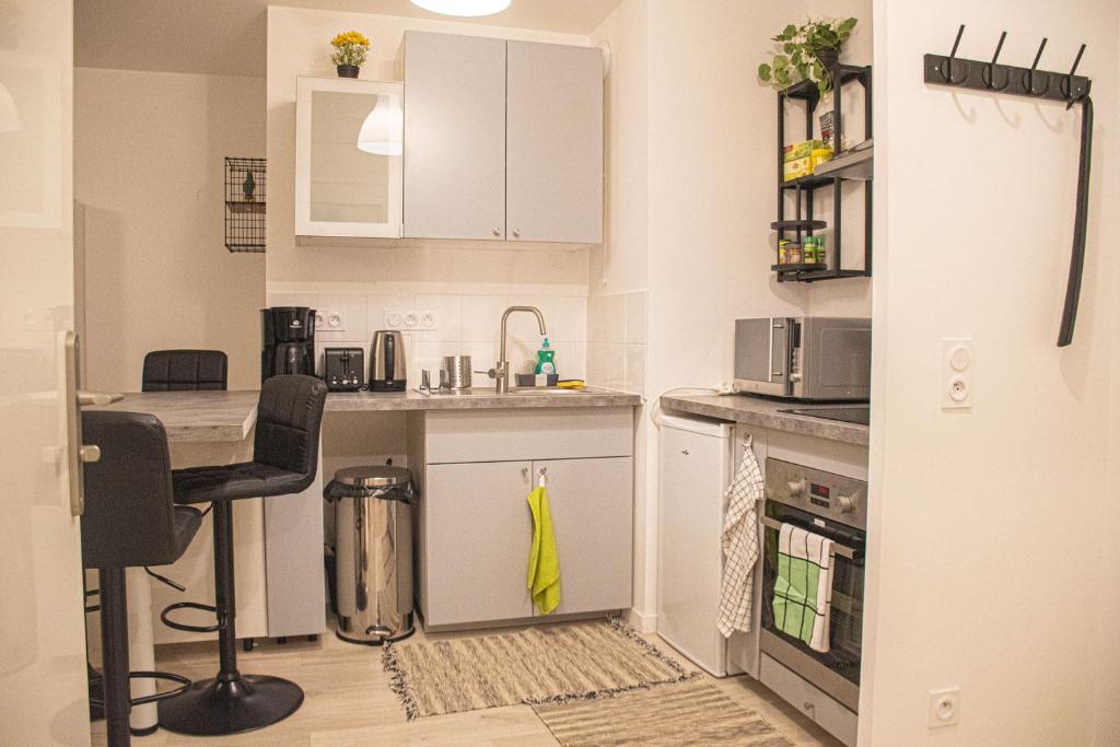 Kuchyňa alebo kuchynka v ubytovaní Superbe appartement entre Paris et Disneyland