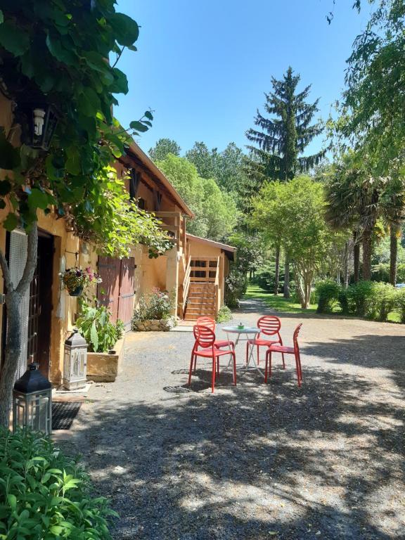 Zahrada ubytování Le Moulin du Comte