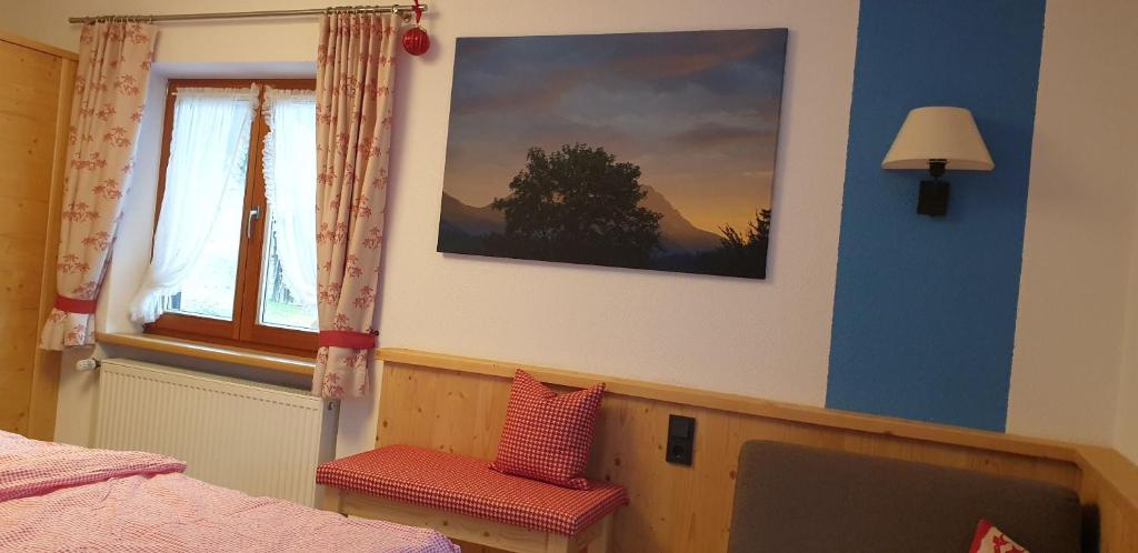 Postel nebo postele na pokoji v ubytování Haus Zauner