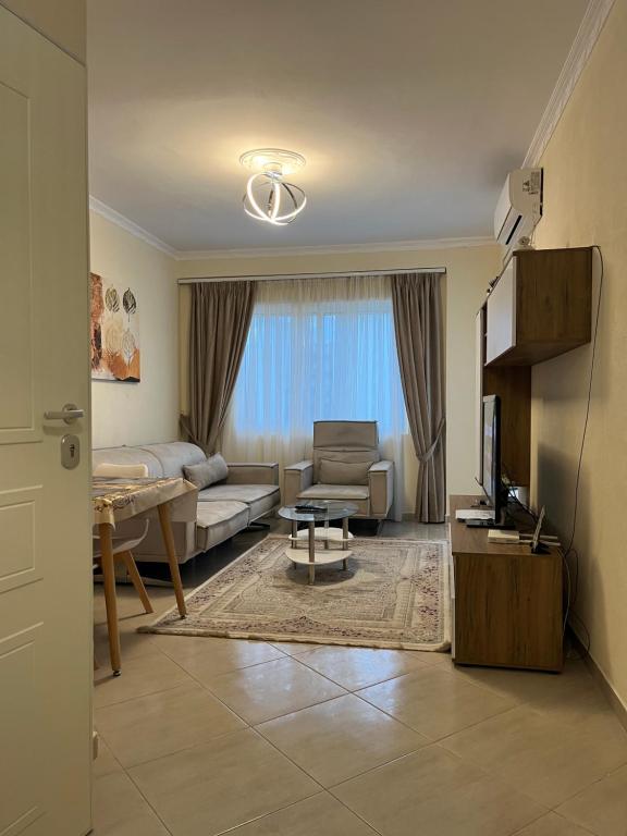 Χώρος καθιστικού στο Luxury Apartament Beach