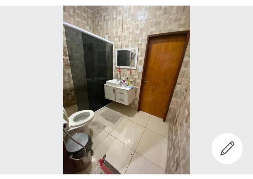 Ilha do amor tesisinde bir banyo