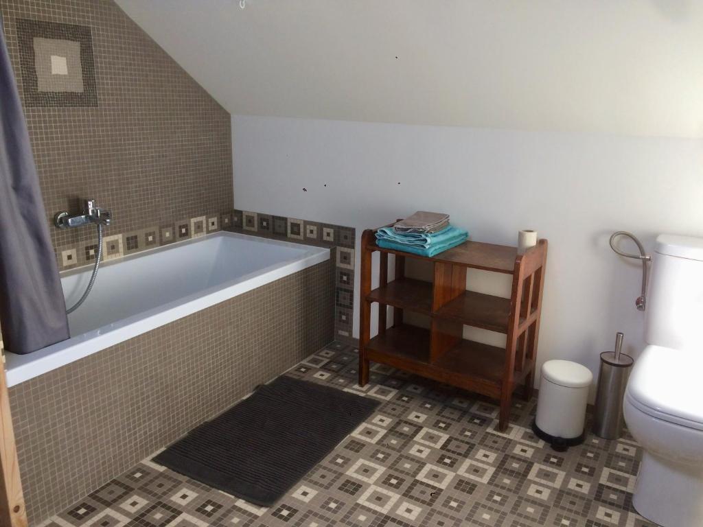 Koupelna v ubytování Gîte l'Ecurie