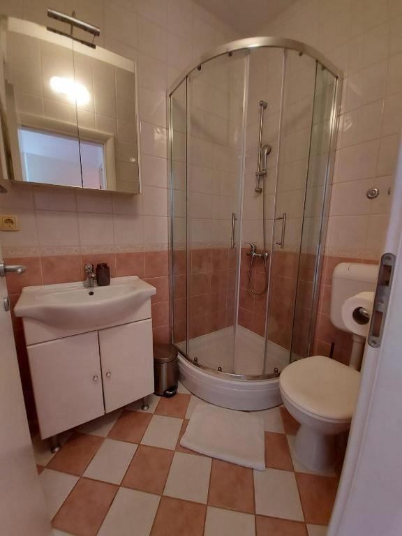 Koupelna v ubytování Villa Neda