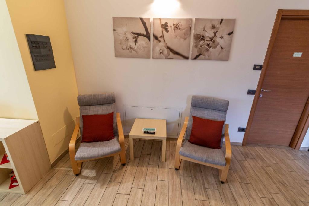Posezení v ubytování B&B Alla Roggetta