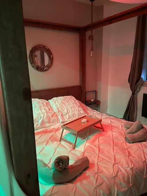 Postel nebo postele na pokoji v ubytování Appartement - Spa