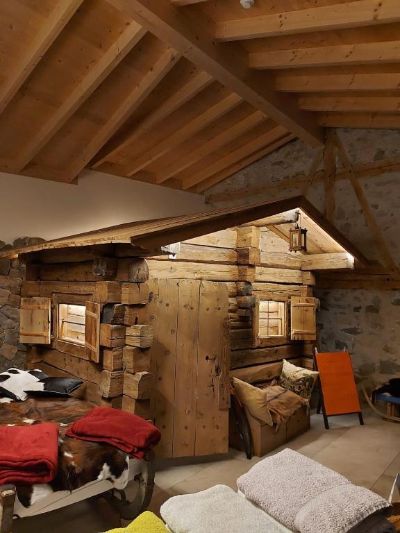 Postel nebo postele na pokoji v ubytování Hotel Crusch Alba Sta Maria