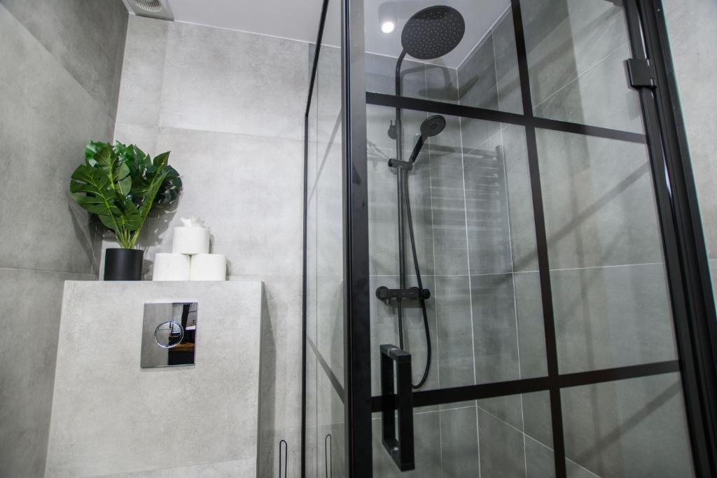 Kúpeľňa v ubytovaní Apartament Stryszek Alpinistyczny