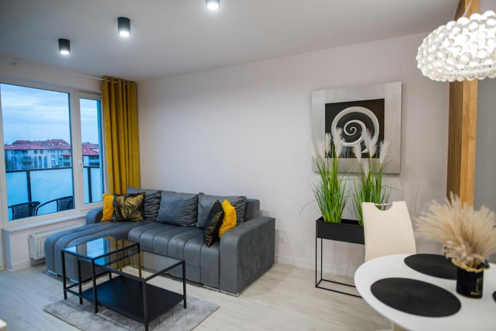 Posedenie v ubytovaní Nowoczesny apartament Ludova