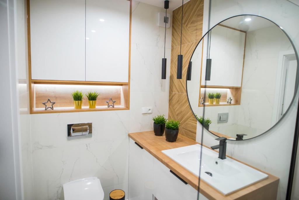 Kúpeľňa v ubytovaní Nowoczesny apartament Ludova
