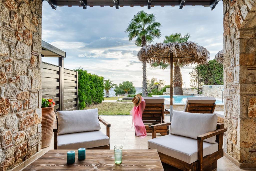 Posedenie v ubytovaní Palmrise Luxury Villas by Travel Pro Services - Nea Skioni Halkidiki