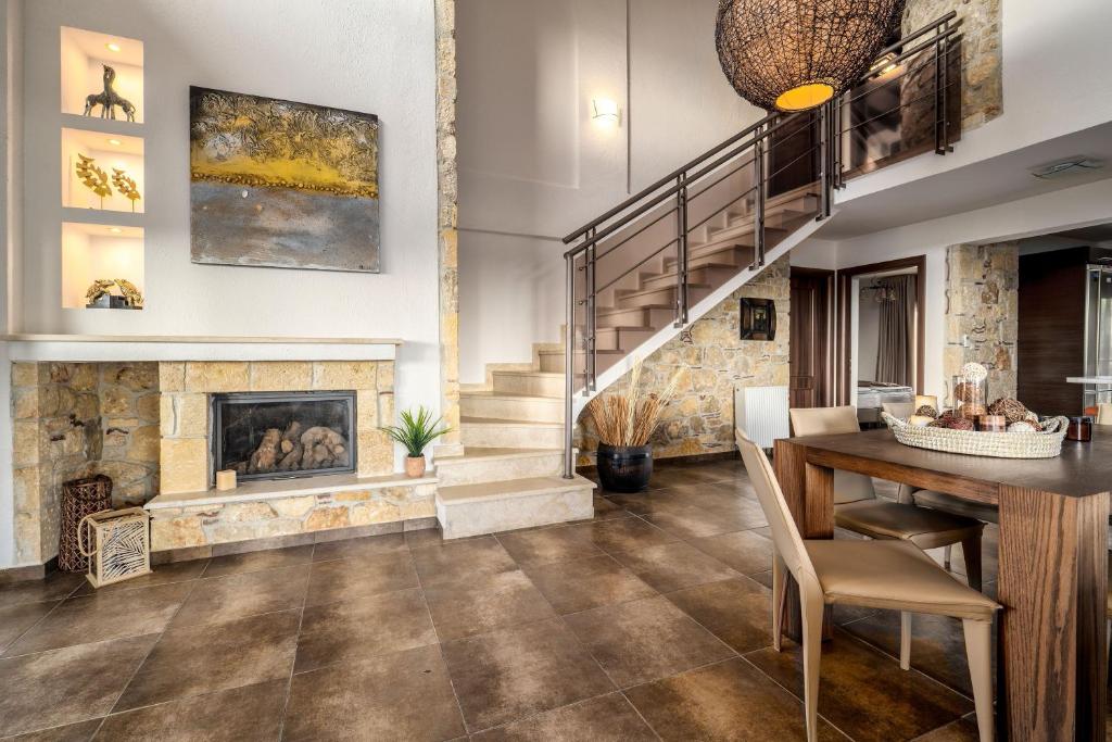 Posedenie v ubytovaní Palmrise Luxury Villas by Travel Pro Services - Nea Skioni Halkidiki