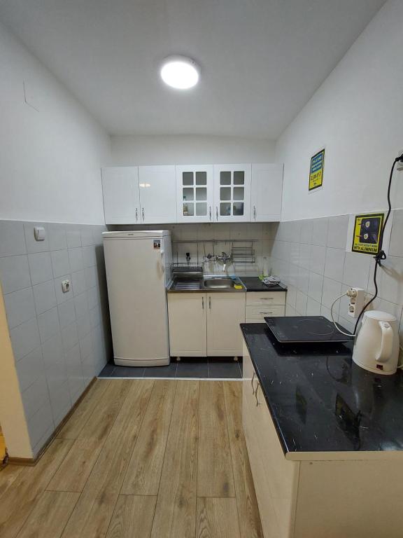 Kuchyň nebo kuchyňský kout v ubytování Hostel Inn Downtown