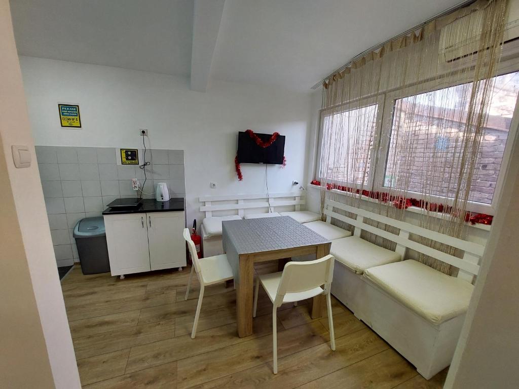 TV a/nebo společenská místnost v ubytování Hostel Inn Downtown